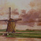 Windmill in Texel, oil on canvas, 24 x 30 inches